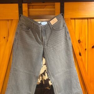 Hollister Light Wash Blue Straight-Leg Jeans